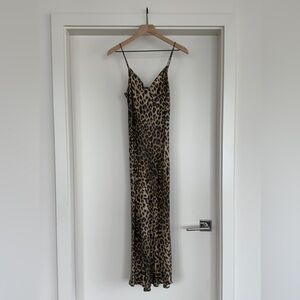 ALLSAINTS Leopard Print Slip Dress